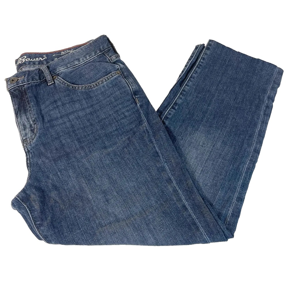 Eddie Bauer Slim Boyfriend Jeans Womens Size 6 Blue Mid Rise Dark Wash Denim